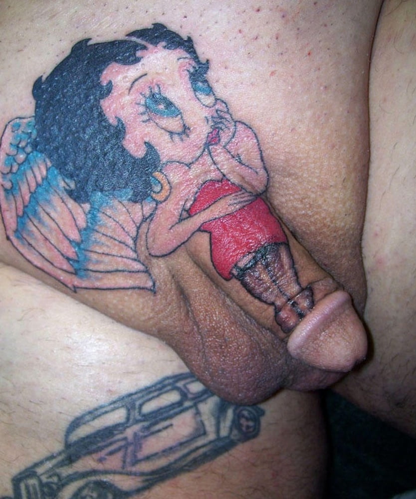 Tattooed shaved handjob penis orgy