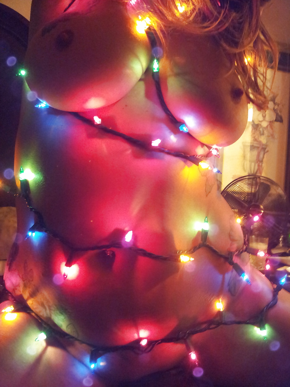 Fucked wrapped xmas lights huge