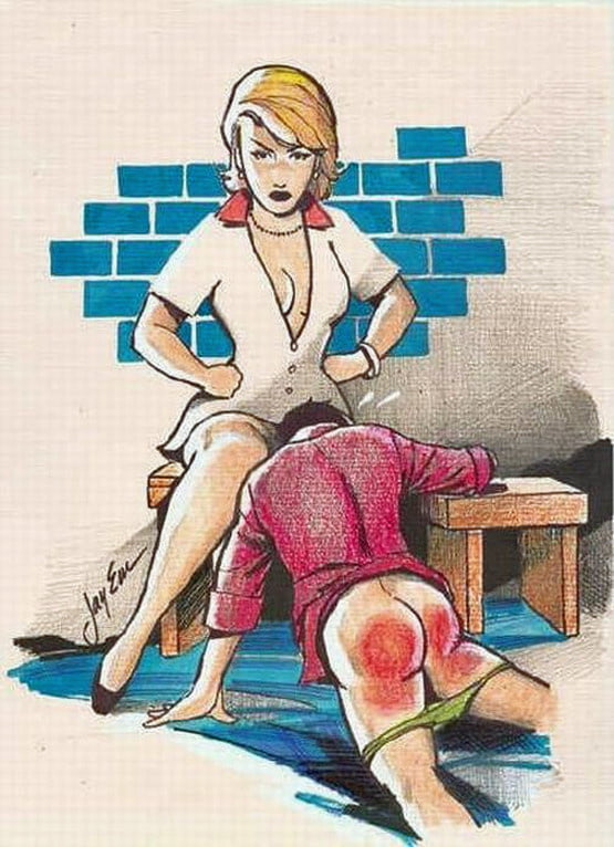 Femdom maintenance spanking