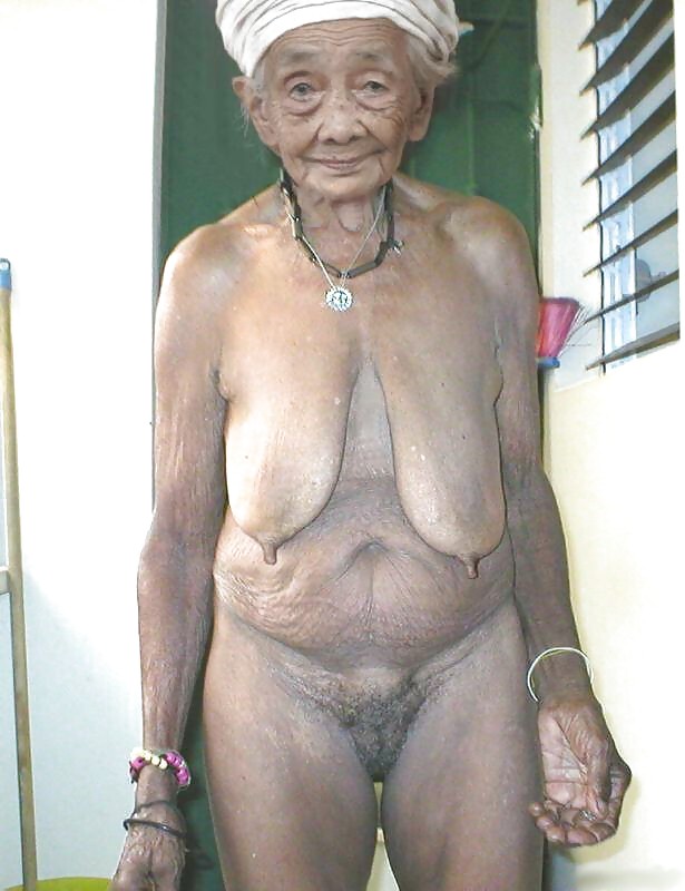 African American Naked Old Grandma.