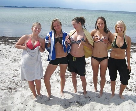 Danish teens-57-58-beach braces party amateurs