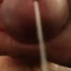 Close up cum flowing