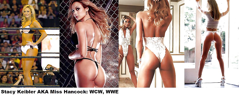 Stacy keibler gets spanked while showing her ass. 