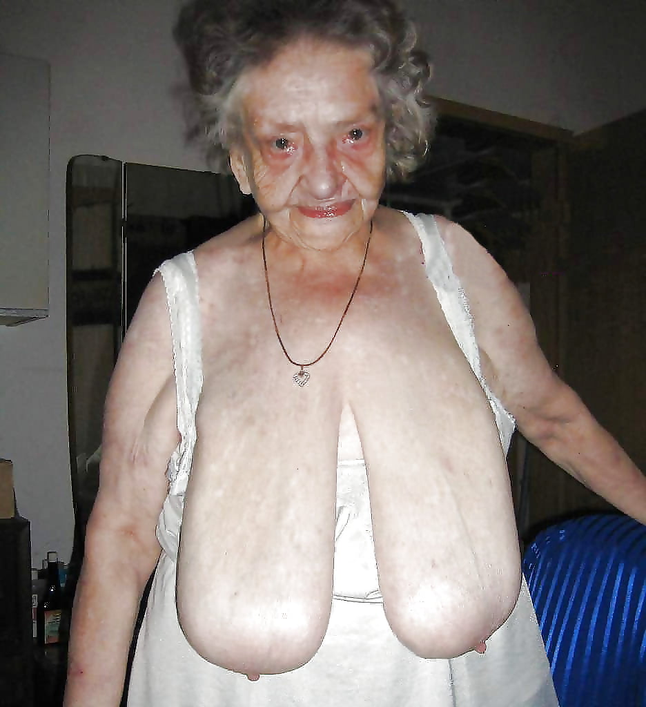 Big saggy granny boobs.