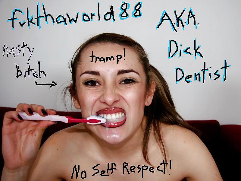 Ver Cock Sucking Whores Cum Brushing Teeth! 