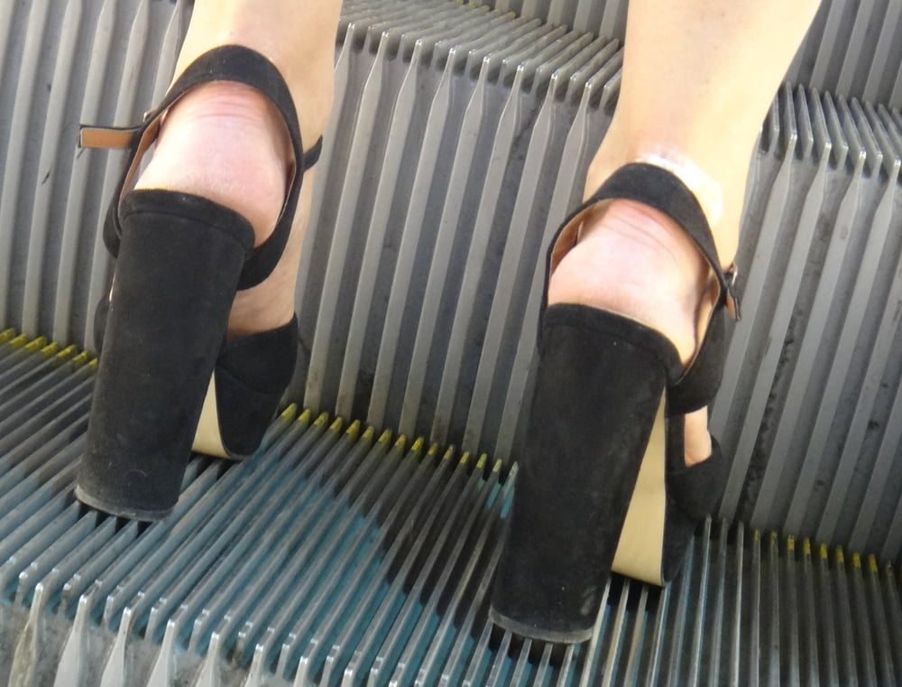 Candid mature in high heels photo #324419238