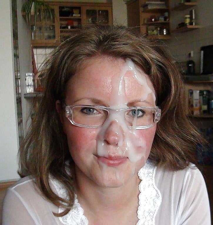 Wifes and gfs with glasses facials - 42 Photos 