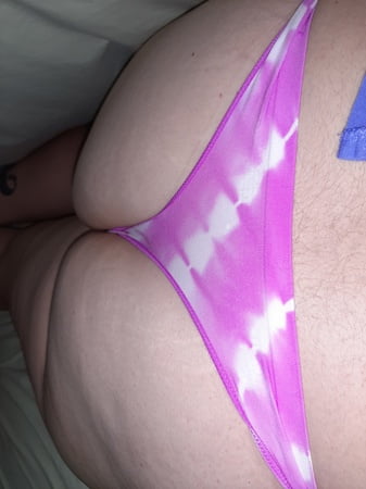 bbw wifes big ass in a thong         