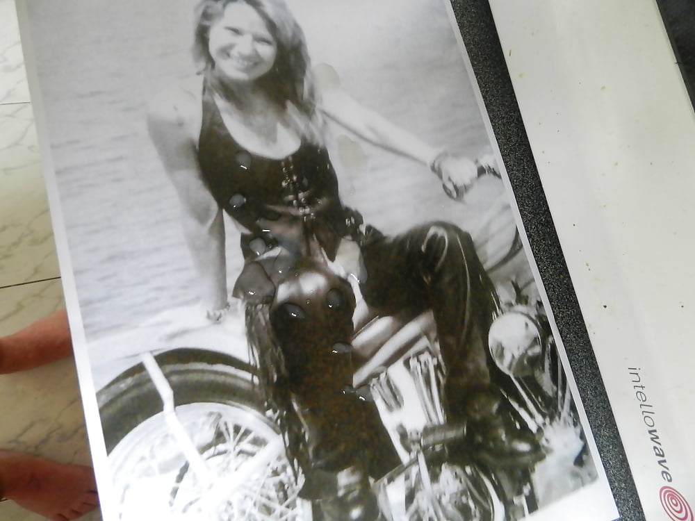 Bikie slut gets another tribute pict gal