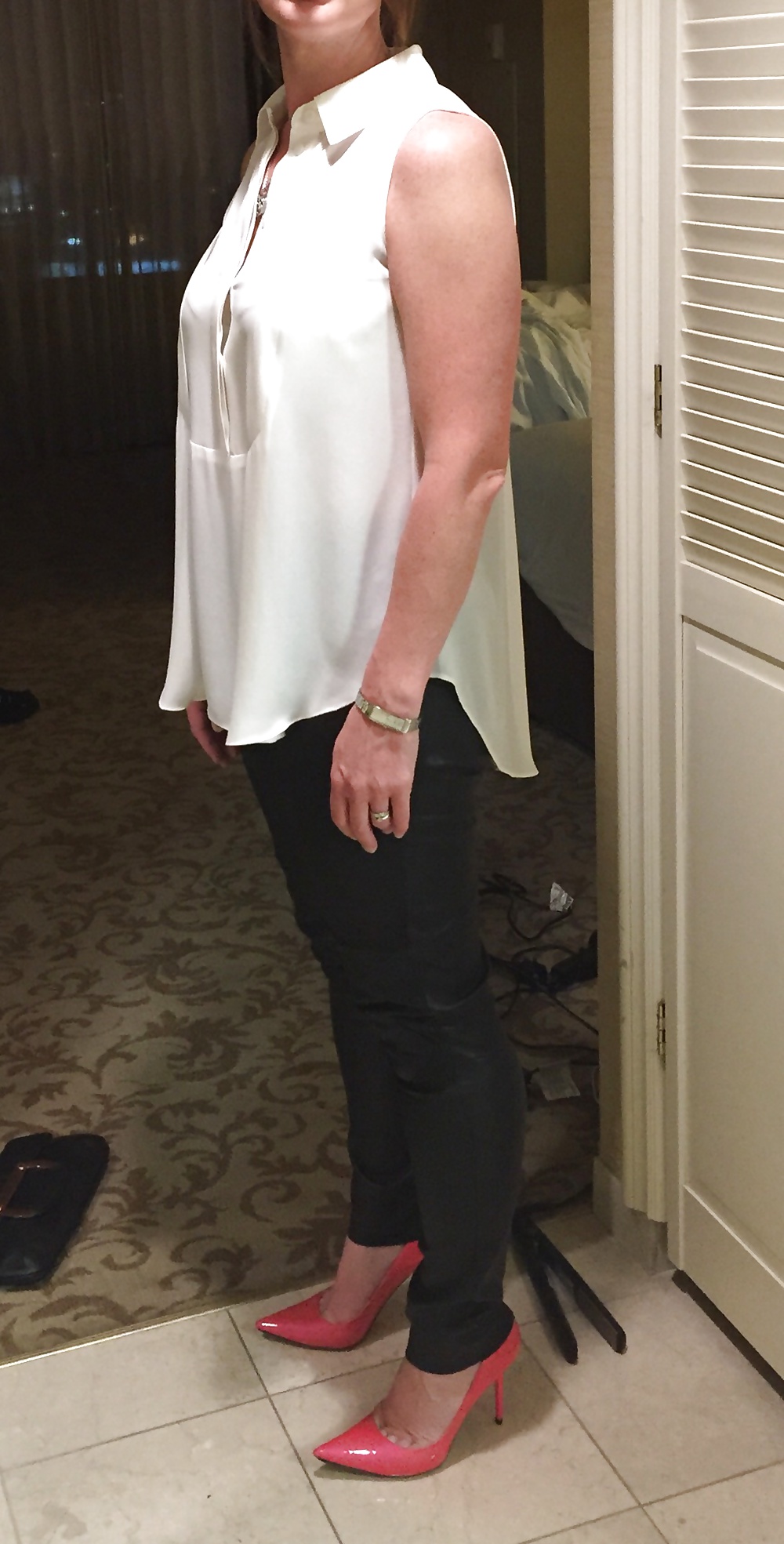 Black leather leggings pict gal