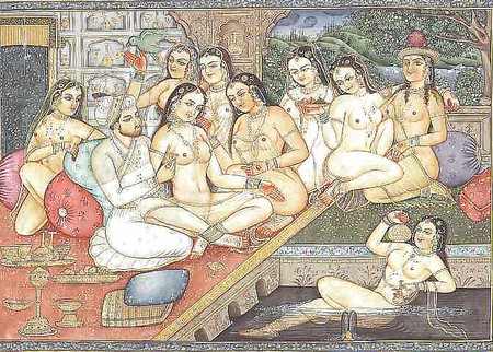 Ancient indian erotic painting