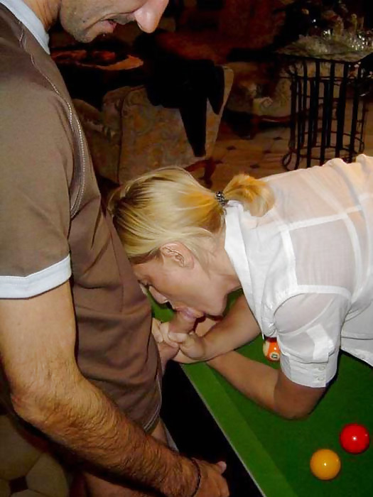 wife as a bonus for partners in the billiard pict gal