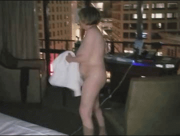Grandma gets off in the window GIFs #11