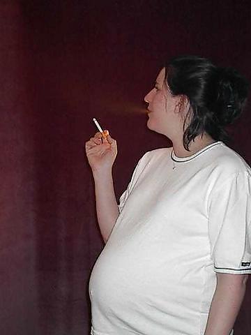 Pregnant  Smoking 3 pict gal