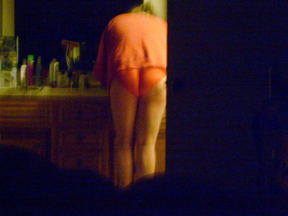 BBW Wife Ass Panties Sneak Voyeur Hidden Spy Cam Show