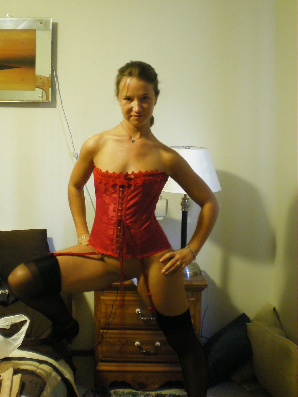 my red corset pict gal