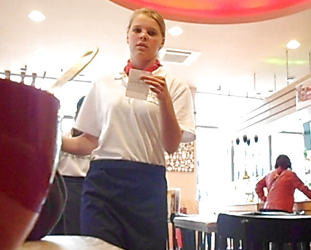 VERY BEAUTIFUL WAITRESS