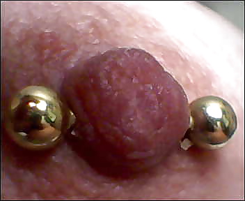 Her Left & Right PIERCED NIPPLES. pict gal