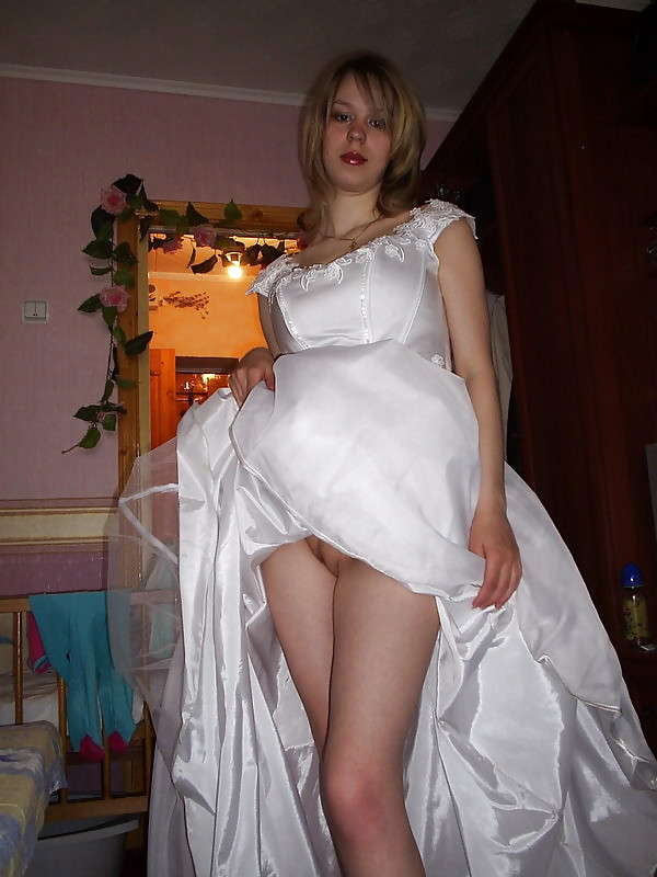 She takes off her wedding dress - N. C. pict gal