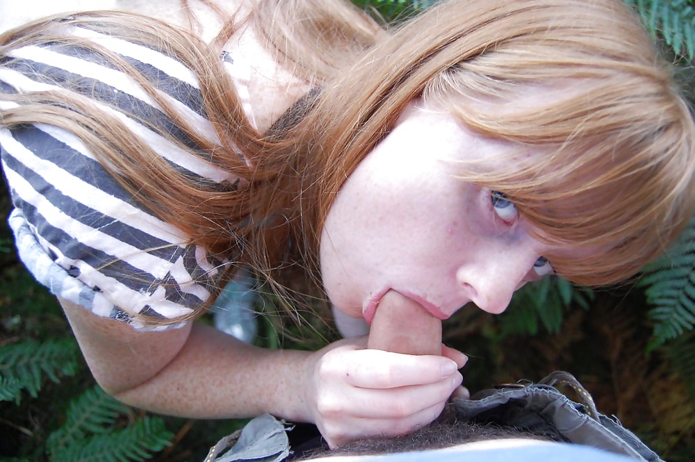 Uncut redhead outdoor ass eating