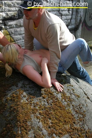 blonde cum slut dany sun fucking outdoor         