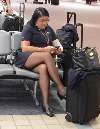 FLIGHT ATTENDANT CANDIDS - I (Stocking Tops) - ORIGINAL