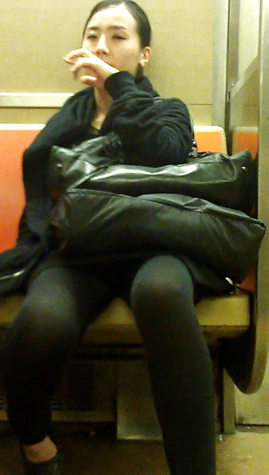 New York Subway Girls Busted and Caught Looking pict gal