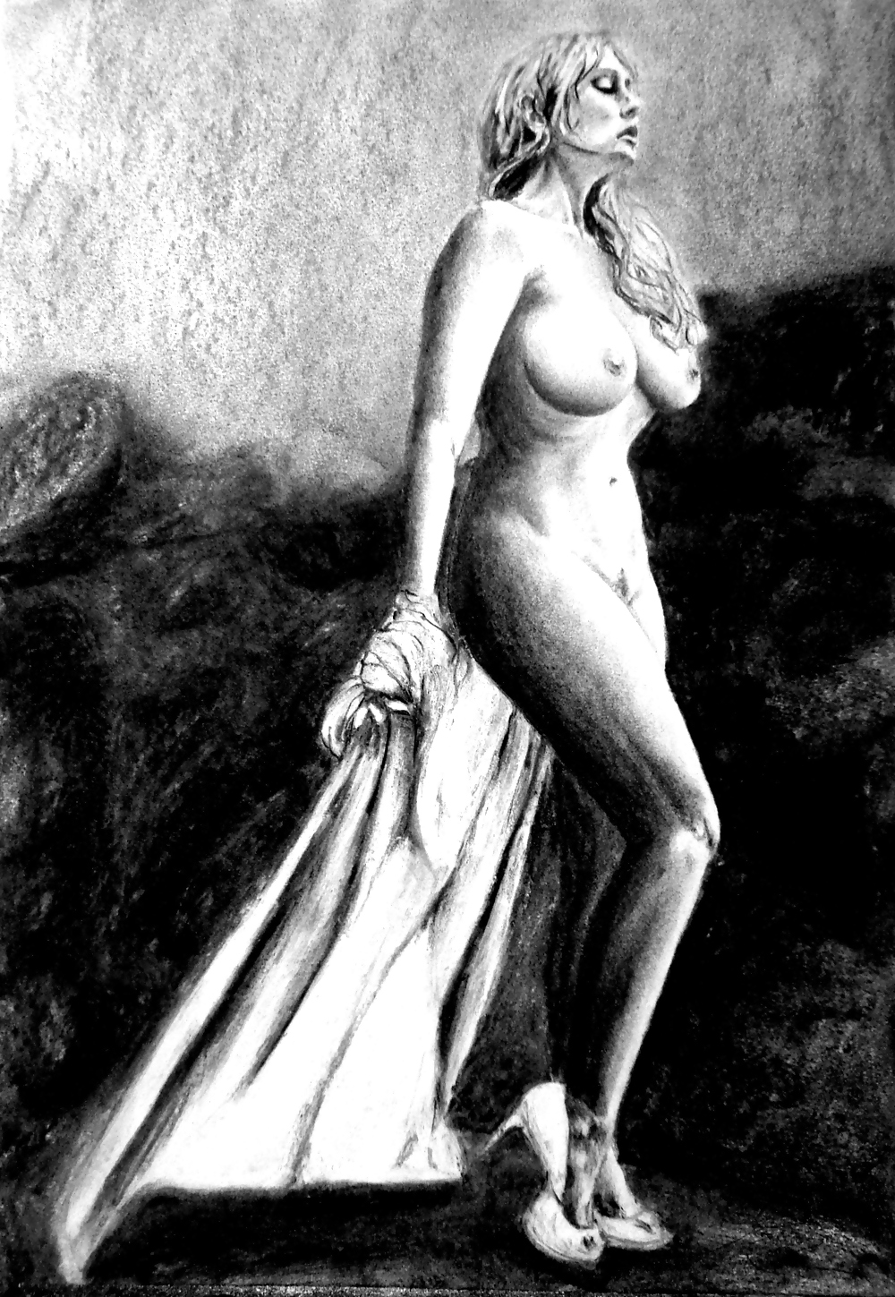 nudes on charcoal pict gal