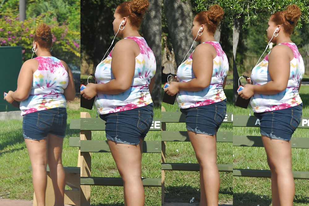 BBW's in Public - Juciy Fat Ass Collages pict gal