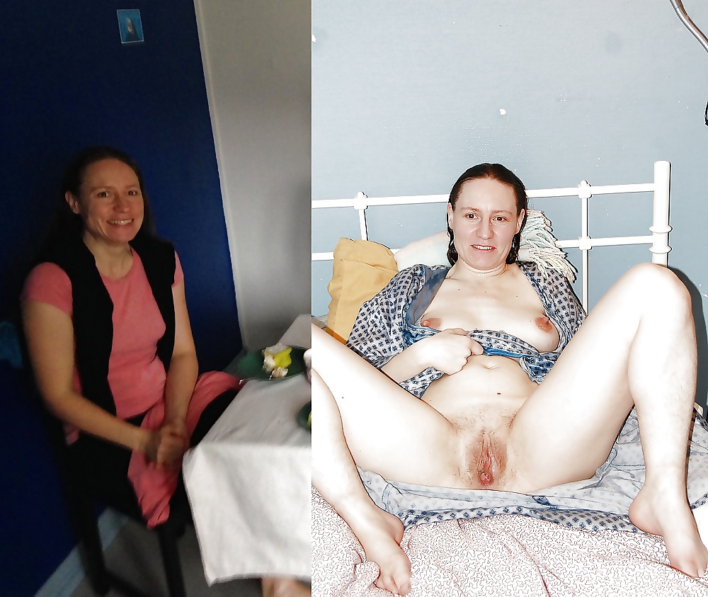 Stitched & clothed unclothed pictures of slut wife Claire pict gal