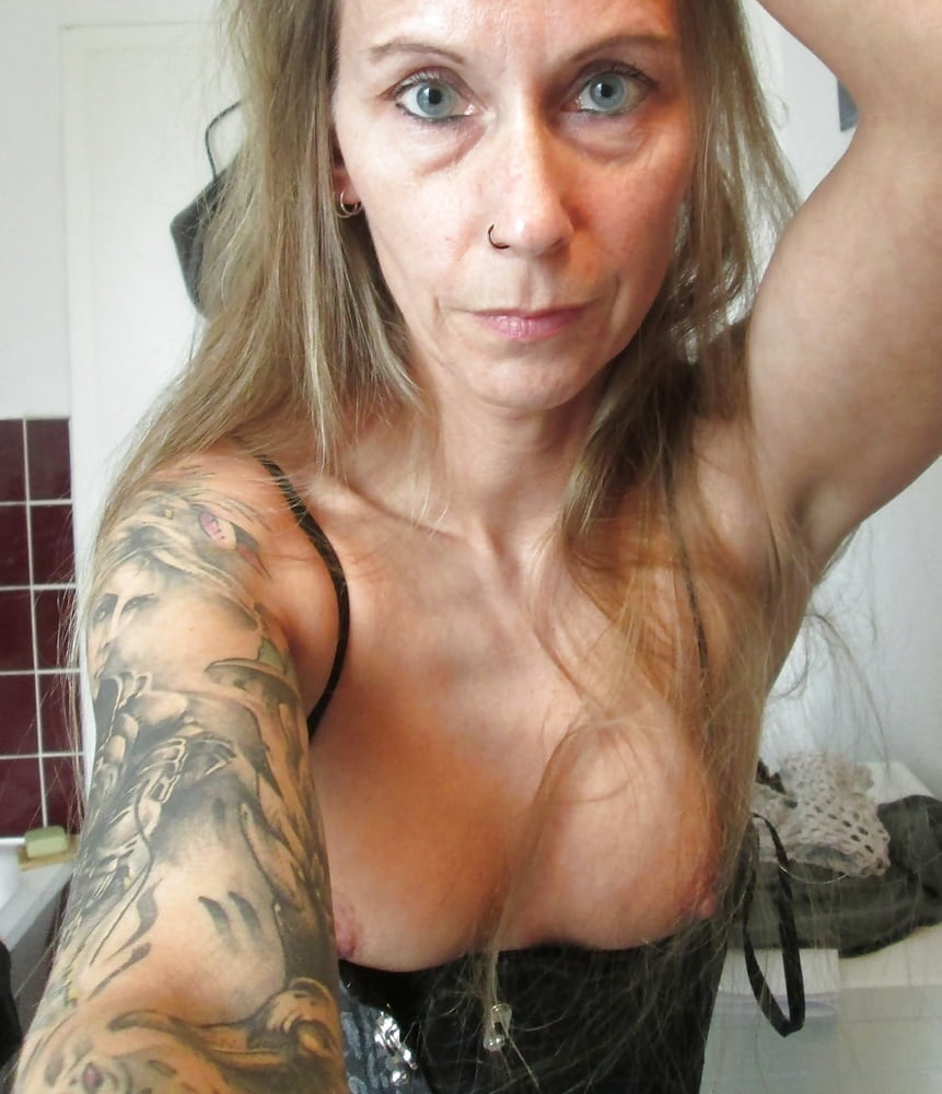 Skinny whore from Germany (degrade her) - 55 Photos 
