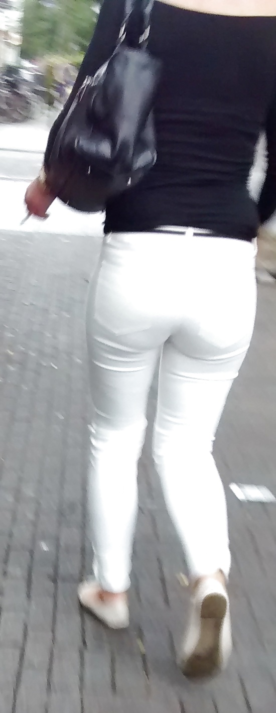 voyeur hidden cam white jeans ass in the streets store pict gal