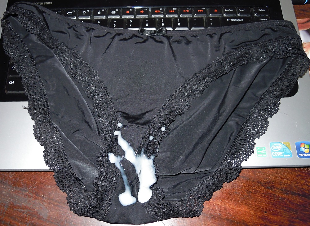 Cum panties black
