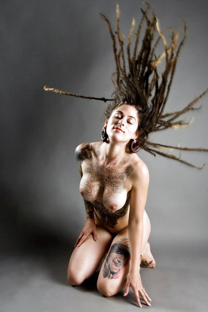 Red Dreadlocks Nude