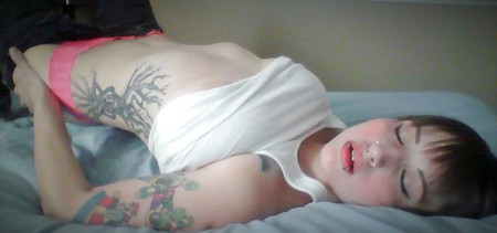 Cute tattoo girl nice tits