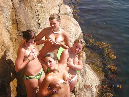 Topless swedish girls