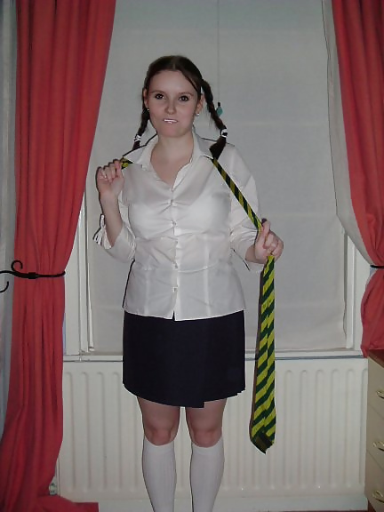 My girl stripping her uniform off pict gal