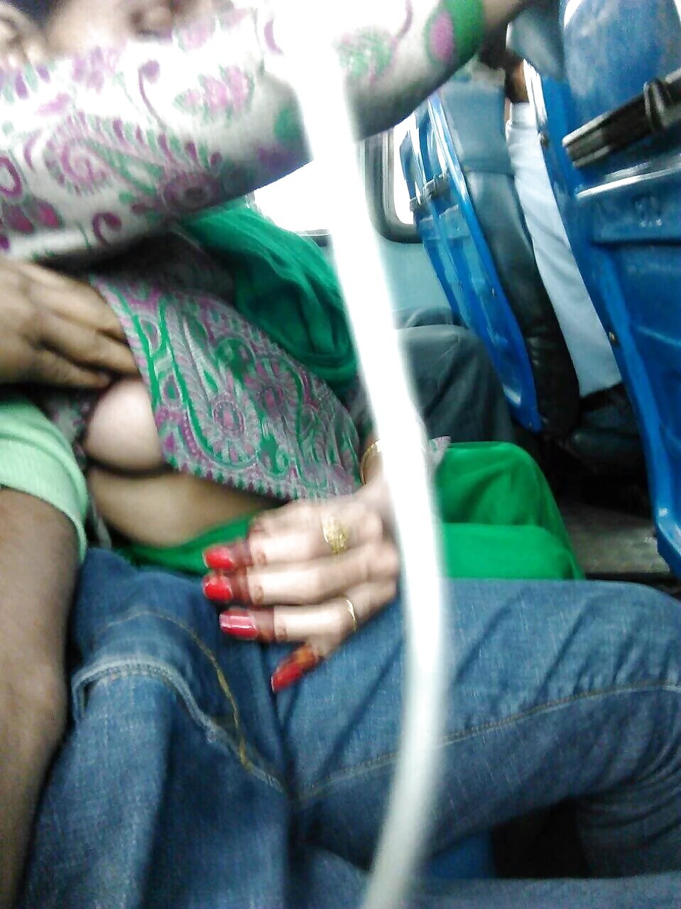 touching boobs on public bus bvr.