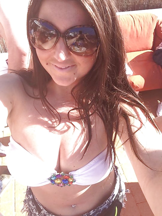 Sexy brunette Gemma with her great tits from Manchester pict gal