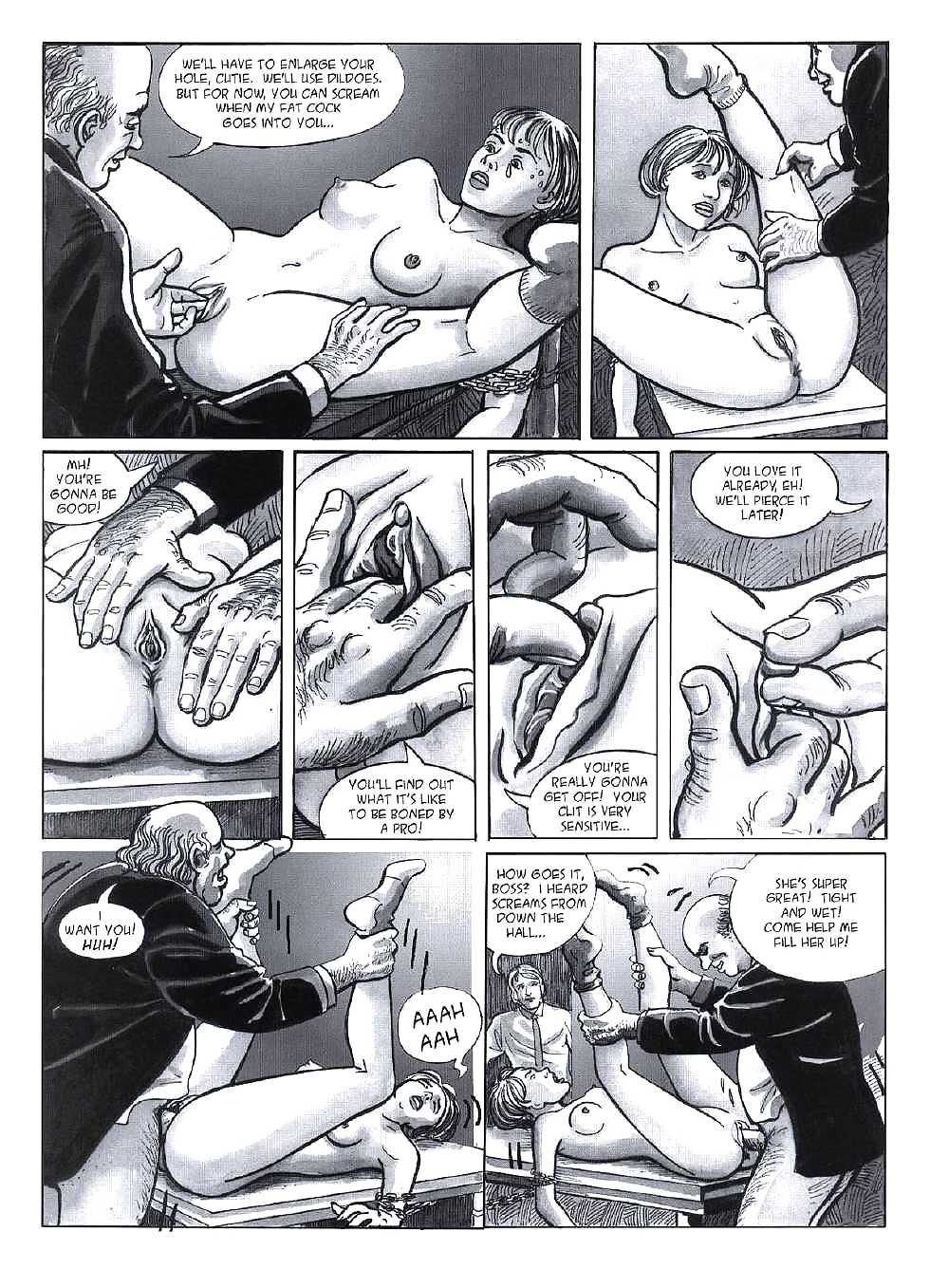 Порно черно белый комиксы фото 94