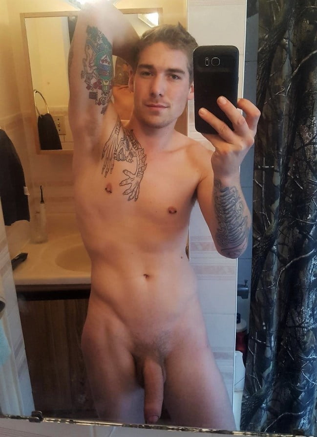 Naked straight male model