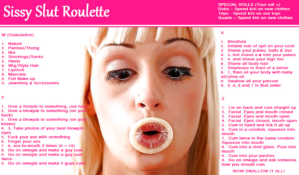 Sissy Slut Roulette 1 Fotos