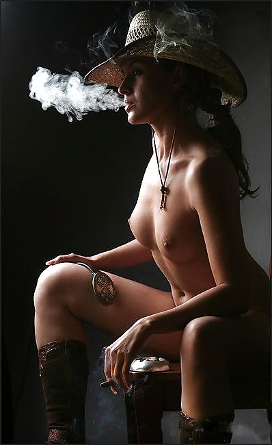 smoking girl Cigar porno