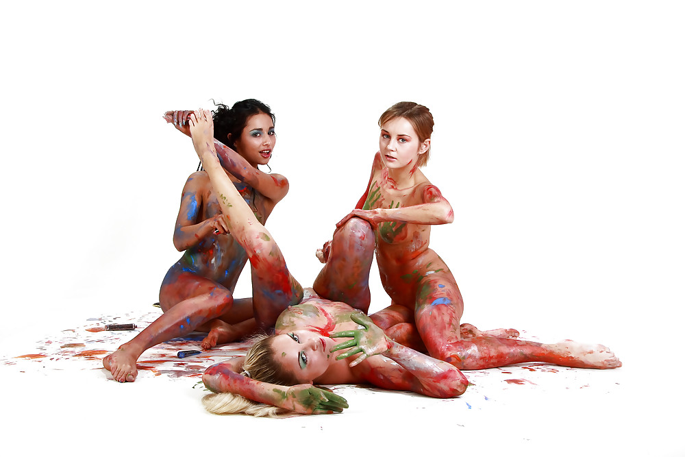 Rima , Nella & Riyeesa - BodyPaint pict gal