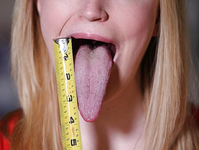 18 year old longest tongue pict gal