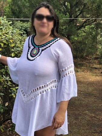 white dress without panties         