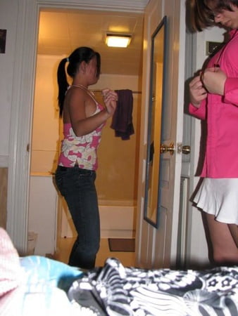 at home with friends         