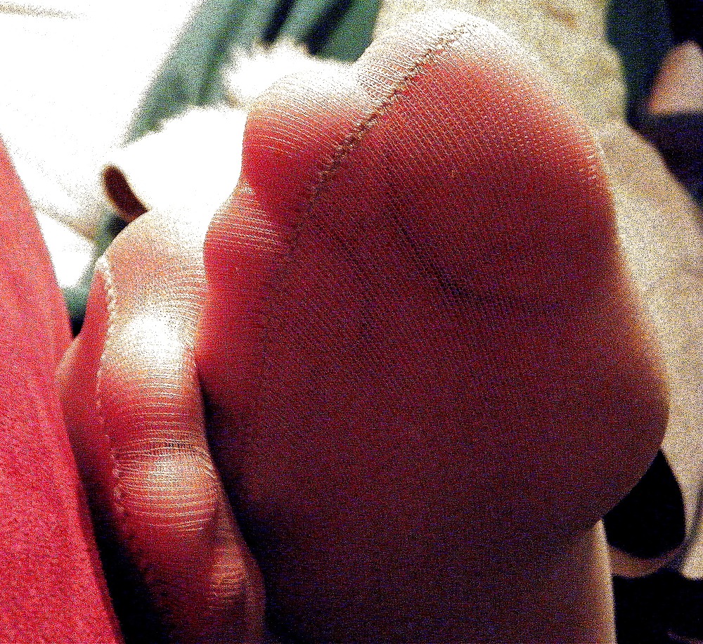New Candid Shots of my Wife's Toes in Hose pict gal