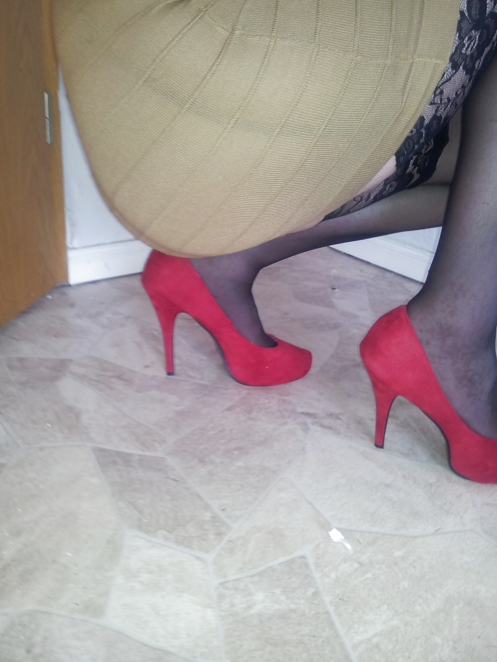 Meine neuen Red High Heels pict gal