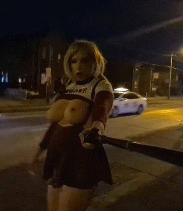 Sissy cheerleader whore exposed in public #19